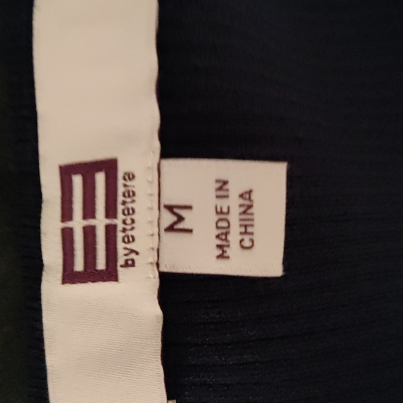 Etcetera 2 piece Sweater Knit Skirt Set, Navy and White. - Picture 4 of 5